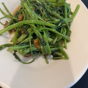 Nem Restaurant - Stir-Fried Ong Choy with garlic and chicharrones - Vietnamese Near Me - San Jose, California Nem Restaurant - Stir-Fried Ong Choy with garlic and chicharrones - Vietnamese Near Me - San Jose, California