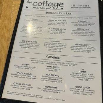 The Cottage - Menu - American Near Me - Traverse City, Michigan The Cottage - Menu - American Near Me - Traverse City, Michigan