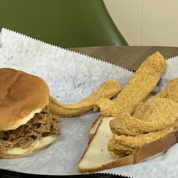 Smitty's Southern Style BBQ - Pulled pork and catfish
