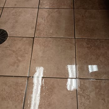 Kroger - This is how the Kroger in Milledgeville leaves their bathroom floors after being mopped. Both bathrooms were like this. - Grocery Near Me - Milledgeville, Georgia