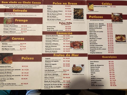 Menu photo 3 Chalé Canoa Restaurante Niterói, RJ Menu photo 3 Chalé Canoa Restaurante Niterói, RJ