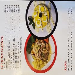 Chifa Peru - Menu