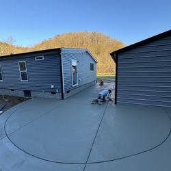 Concrete By Bryce - The before on this beautiful stamp project we completed.