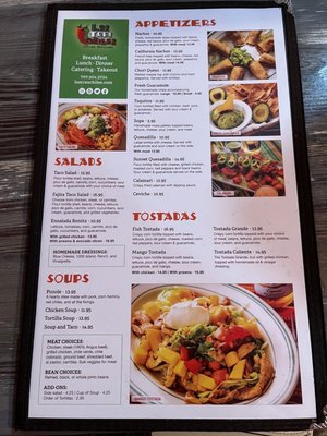 Menu photo 1 Los Tres Chiles Santa Rosa, CA