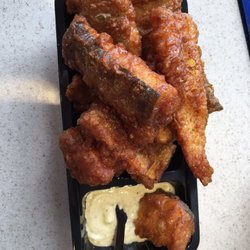Haringkraam Buitenhof - Fried sole fish is amazing!