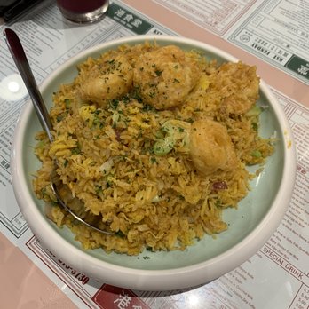 Kong Sihk Tong - 6/26/23 salty duck egg with jumbo shrimps fried rice - Hong Kong Style Cafe Near Me - Flushing, New York