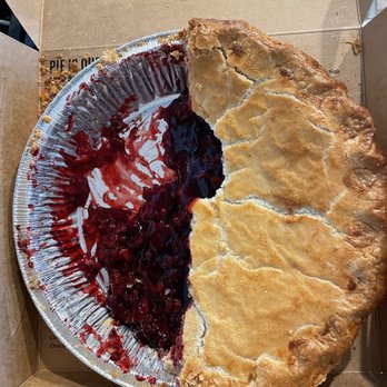Linn's Restaurant - Half consumed ollalieberry pie! - American Near Me - Cambria, California