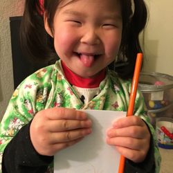 Renaissance Montessori Academy - Now my daughter is 3years and 2 months can write her name. She helps me to clean carrot.  Thank you for hard working teachers.