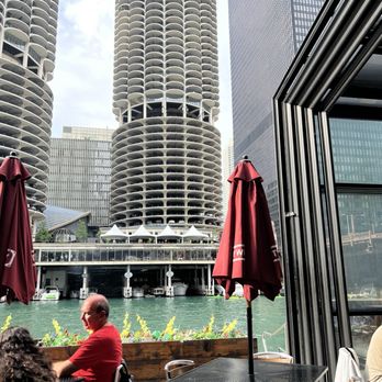 City Winery Chicago Riverwalk - view from our table. - Wine Bars Near Me - Chicago, Illinois City Winery Chicago Riverwalk - view from our table. - Wine Bars Near Me - Chicago, Illinois