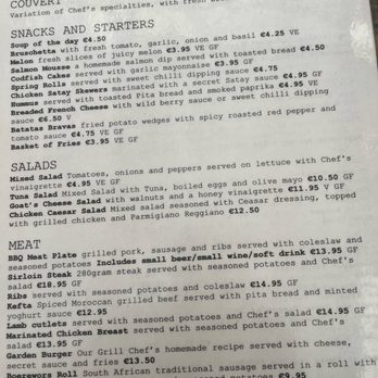 The Garden - Menu - International Near Me - Lagos, 08
