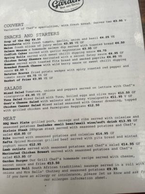 Menu photo 1 The Garden Lagos, 08