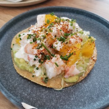 Suerte - Shrimp Tostada - Mexican Near Me - Austin, Texas Suerte - Shrimp Tostada - Mexican Near Me - Austin, Texas