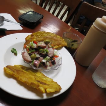 El Rey De La Papa - Octopus salad and fried green plantains
ensalada de pulpo y tostones (only 2 out of 4) I ate the other 2. - Latin American Near Me - Winter Garden, Florida El Rey De La Papa - Octopus salad and fried green plantains
ensalada de pulpo y tostones (only 2 out of 4) I ate the other 2. - Latin American Near Me - Winter Garden, Florida