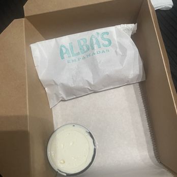 Alba's Empanadas - Empanada and whipped cream - Empanadas Near Me - Nashville, Tennessee