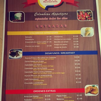 Delicias Cafe - Menu - Colombian Near Me - Kissimmee, Florida