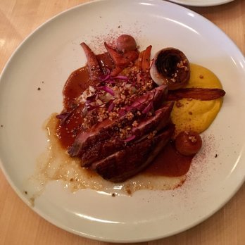 O'Thym - Duck entree served medium rare. Yas. - French Near Me - Montreal, Quebec