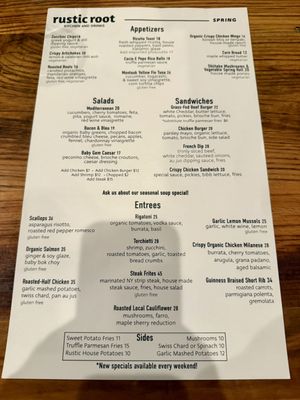 Menu photo 2 Rustic Root Woodbury, NY