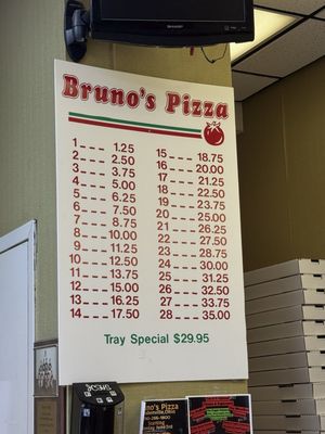 Menu photo 2 Bruno's Pizza Steubenville, OH Menu photo 2 Bruno's Pizza Steubenville, OH
