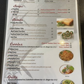 Vanda Thai - Menu 2/15/2022 - Thai Near Me - Walnut Creek, California