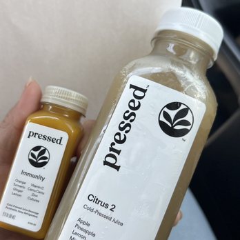 Pressed Juicery - Citrus 2 Apple Pineapple Lemon Juice and the Immunity Shot. They have special prices if you buy more than 1 - Juice Bars & Smoothies Near Me - San Antonio, Texas Pressed Juicery - Citrus 2 Apple Pineapple Lemon Juice and the Immunity Shot. They have special prices if you buy more than 1 - Juice Bars & Smoothies Near Me - San Antonio, Texas
