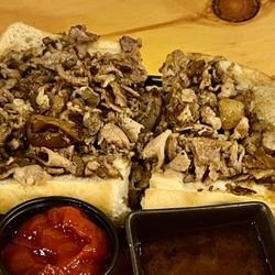 The Charred Oak Tavern - Shaved Prime rib French Dip