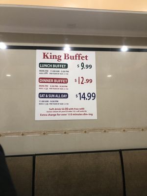 Menu photo 1 King Buffet San Bernardino, CA