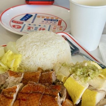 Hao Kee Kitchen - Two kinds of BBQ with rice (roast duck & Hai Nan Chicken) - Chinese Near Me - Castro Valley, California