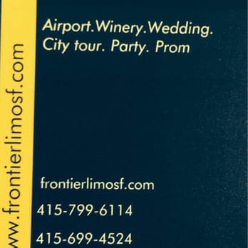 Frontier Limousine - Contact - Limos Near Me - San Francisco, California Frontier Limousine - Contact - Limos Near Me - San Francisco, California