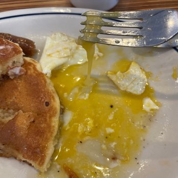 IHOP - Sunny side up! But obviously it's undercooked.... - Breakfast & Brunch Near Me - Morganville, New Jersey