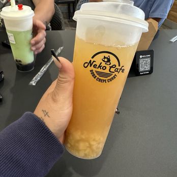 Neko Cafe - Peach Tea - Bubble Tea Near Me - Riverside, California Neko Cafe - Peach Tea - Bubble Tea Near Me - Riverside, California