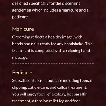 Deluxe Nail & Spa - False advertising on website for gentlemen - they don't actually offer this - Nail Salons Near Me - Dallas, Texas