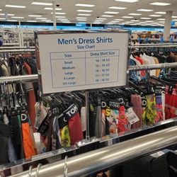 Ross Dress for Less - Men's dress shirts size chart
