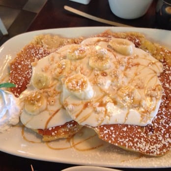 Eggstasy - Banana Macadamia Nut Pancakes :-) - Breakfast & Brunch Near Me - Scottsdale, Arizona