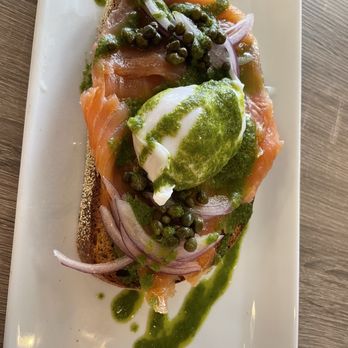 Le Cafe Du Val - Salmon toast - Cafes Near Me - Henderson, Nevada