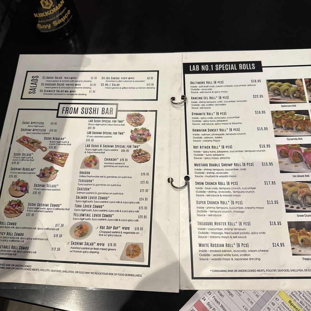 Lab No.1 - Lab No.1 Special rolls - Asian Fusion Near Me - Centreville, Virginia Lab No.1 - Lab No.1 Special rolls - Asian Fusion Near Me - Centreville, Virginia