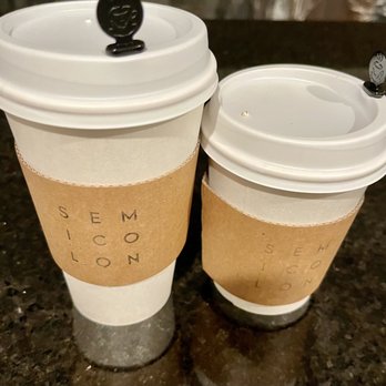Semicolon Cafe - Large drip coffee (L) and large hot oat milk latte (R). Very good! - Sandwiches Near Me - Chantilly, Virginia Semicolon Cafe - Large drip coffee (L) and large hot oat milk latte (R). Very good! - Sandwiches Near Me - Chantilly, Virginia