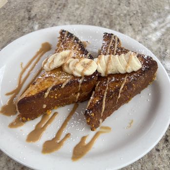 Aloha Stacks - Crunchy Peanut Butter Banana French Toast - Breakfast & Brunch Near Me - Irvine, California Aloha Stacks - Crunchy Peanut Butter Banana French Toast - Breakfast & Brunch Near Me - Irvine, California