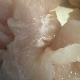 Poor quality sashimi