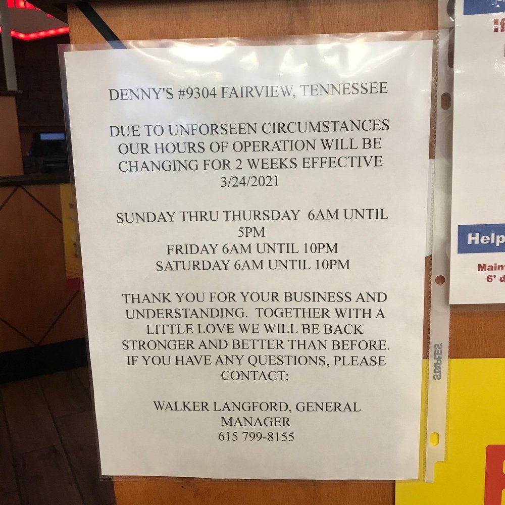 Denny's - Breakfast & Brunch Near Me - Fairview, Tennessee