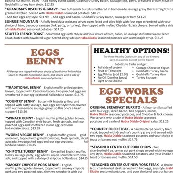 Egg Works - Menu - American Near Me - Henderson, Nevada Egg Works - Menu - American Near Me - Henderson, Nevada