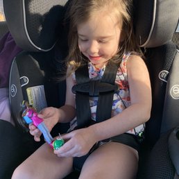 A very happy toddler with her new Barbie. Thx BK for fixing the order. It made my baby's day