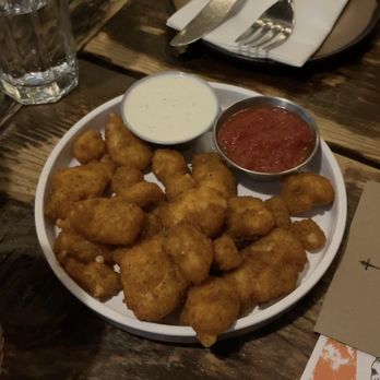 Lucille - Cheese curds with ranch and marinara dipping sauce - Pizza Near Me - Madison, Wisconsin Lucille - Cheese curds with ranch and marinara dipping sauce - Pizza Near Me - Madison, Wisconsin