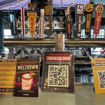 Torchy's Tacos - Touchless food and drink menus at the bar. - Tex-Mex Near Me - Richardson, Texas Torchy's Tacos - Touchless food and drink menus at the bar. - Tex-Mex Near Me - Richardson, Texas