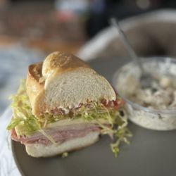 Cosmo's Italian Salumeria - Ham, mortadella, turkey, provolone with the works