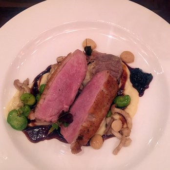 Tiffins Restaurant - pan seared duck breast - New American Near Me - Lake Buena Vista, Florida Tiffins Restaurant - pan seared duck breast - New American Near Me - Lake Buena Vista, Florida