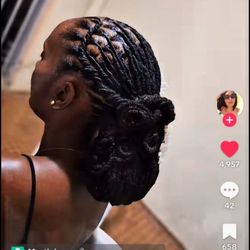 Braids & Style Beauty Salon - Locs Updo for wedding