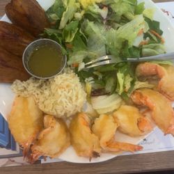 Poitrine de poulet et crevettes papillon / Chicken Breast and Butterfly Shrimp