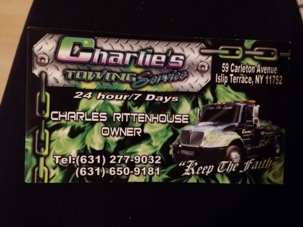 CHARLIE’S TOWING SERVICE Updated October 2024 59 Carleton Ave