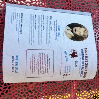 The Southerner - Back of menu- chicken options - Southern Near Me - Saugatuck, Michigan The Southerner - Back of menu- chicken options - Southern Near Me - Saugatuck, Michigan