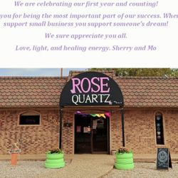 Rose Quartz - Celebrating one year because of you